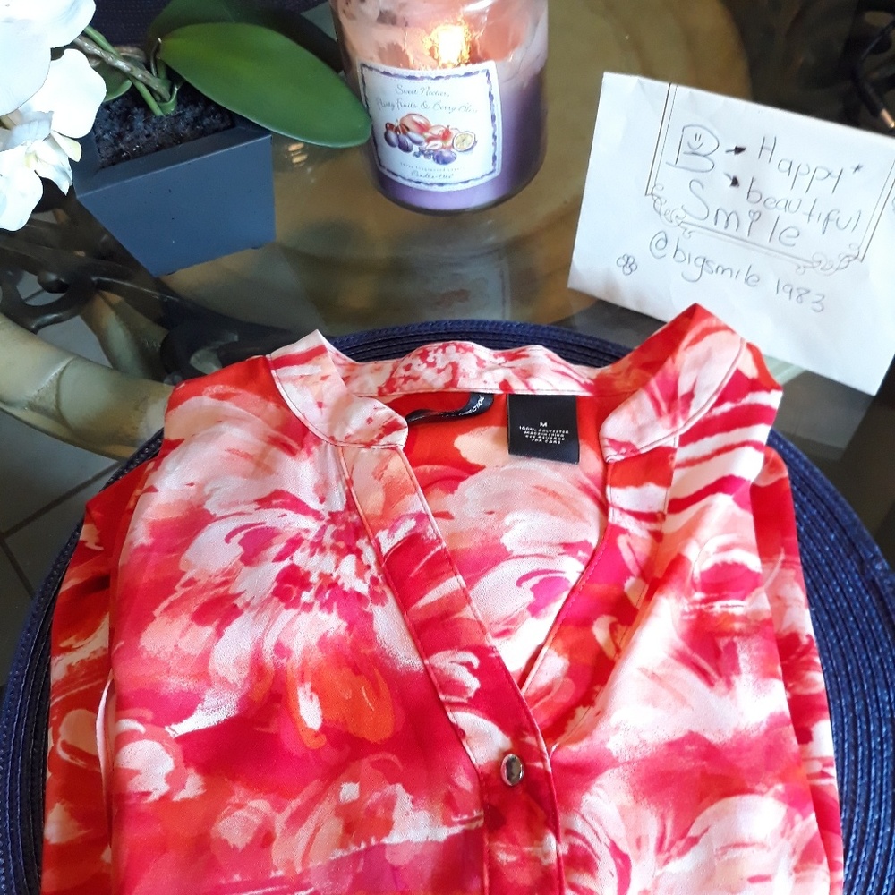 NEW DIRECTIONS WOMENS tunic blouse size M
